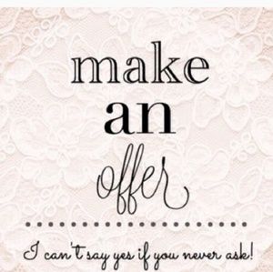 Open to all reasonable offers